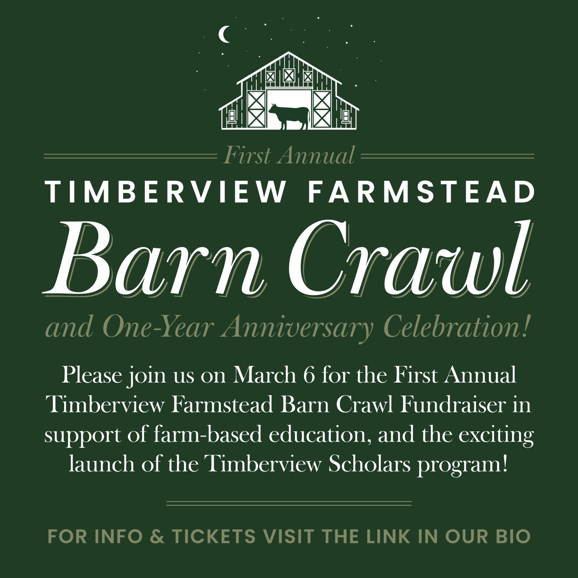 barn crawl fundraiser march 6